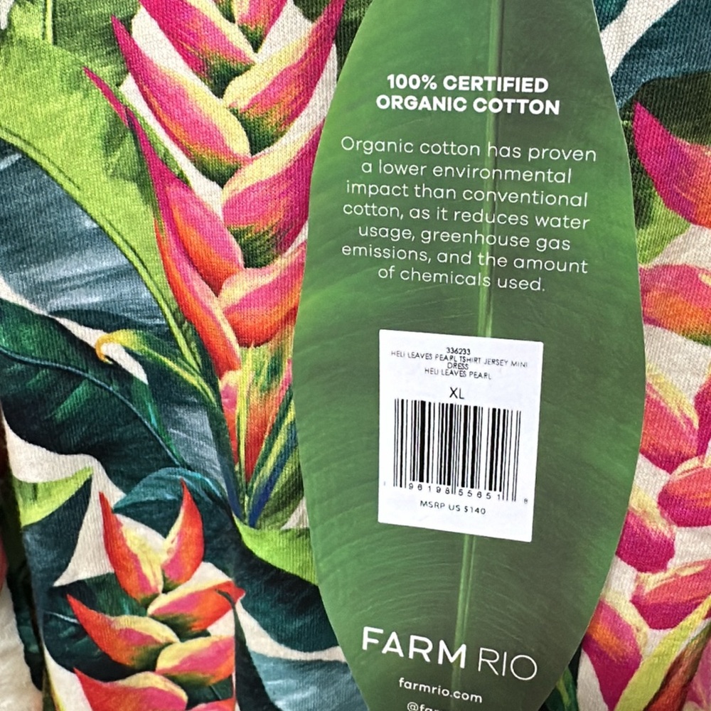 NWT Farm Rio Jersey Mini Dress Size XL - Picture 2 of 3